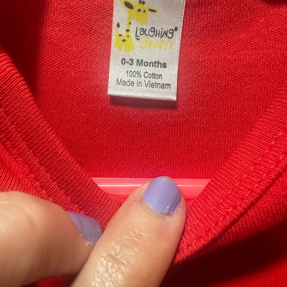NWOT Laughing Giraffe Baby Onesie - Picture 3 of 4